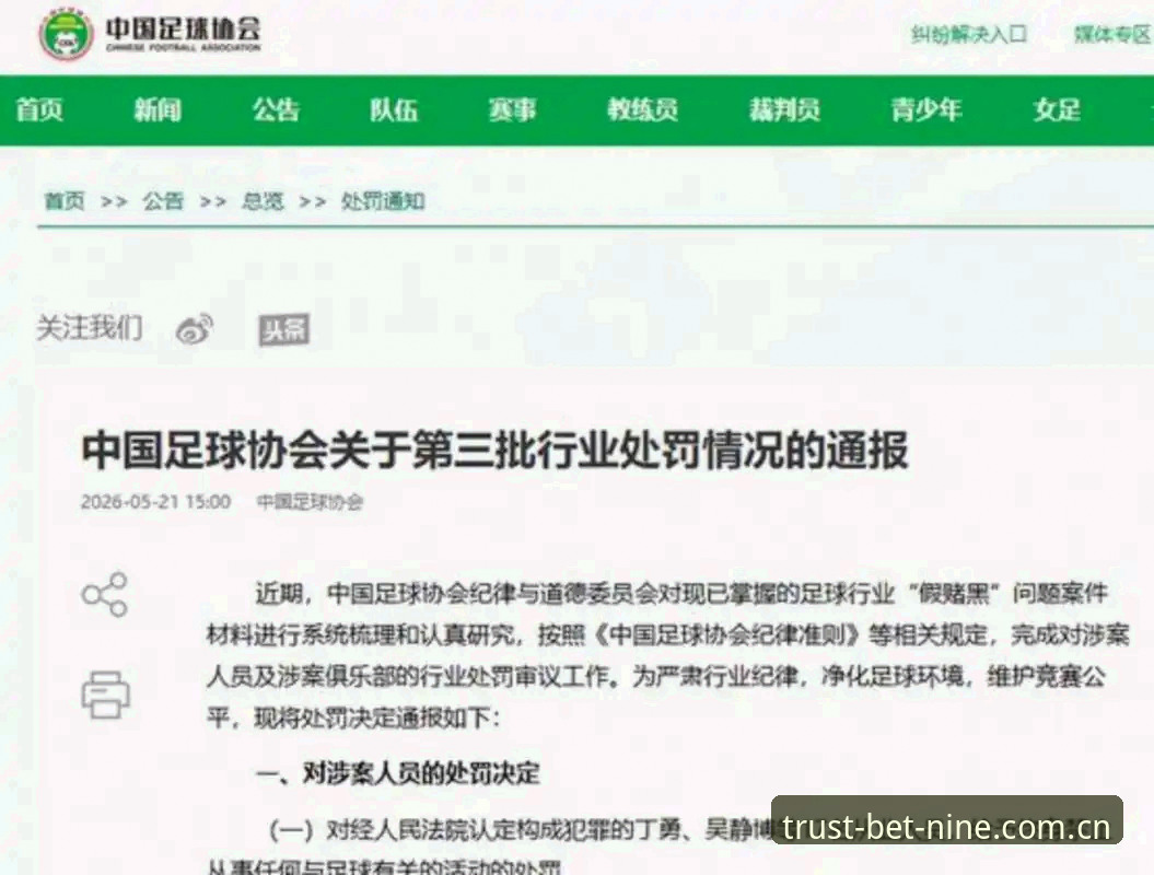 中国足协第三批禁足名单出炉，3大看点解读行业整顿风暴